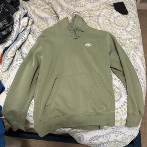 Nike Men's Olive Green Pullover Hoodie